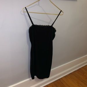 Emerald Green Velvet & Lace Body Con